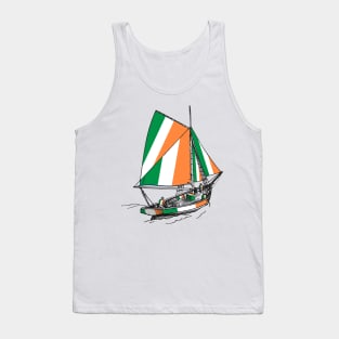 Ireland Standing with Ireland Ship - Sailor Team of Ireland Pride (St Patrick Day) Tank Top